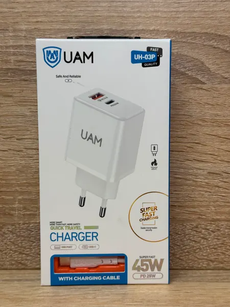 CHARGER 45W UAM UH-03P - نفد من المخزون بالجملة Errayhany Grossiste المغرب