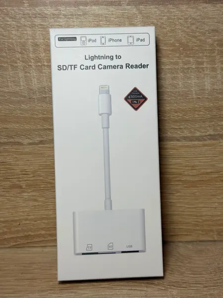 LIGHTNING TO SD/TF CARD CAMERA READER NK101Y - محولات وHUB بالجملة Errayhany Grossiste المغرب