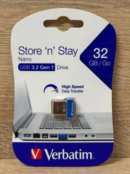 VERBATIM STORE N STAY NANO USB 3.2 GEN1 DRIVE 32GB MINI - تخزين بالجملة Errayhany Grossiste المغرب