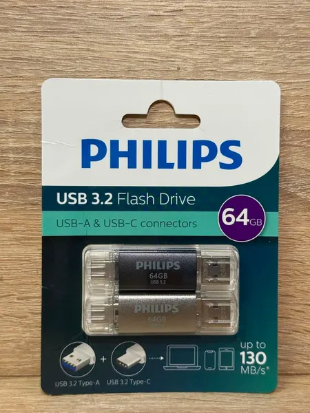 PHILIPS CLE USB 3.2 FLASH DRIVE 64GB - تخزين بالجملة Errayhany Grossiste المغرب