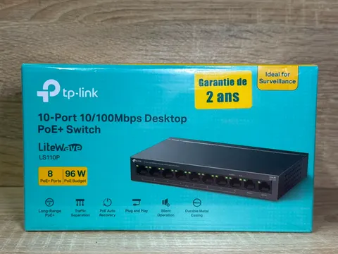 TP-LINK 10-ports 10/100Mbps Desktop PoE+ Switch LS110P - عام بالجملة Errayhany Grossiste المغرب