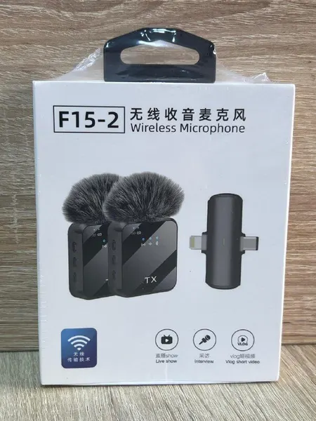Wireless microphone F15-2 - هواتف بالجملة Errayhany Grossiste المغرب