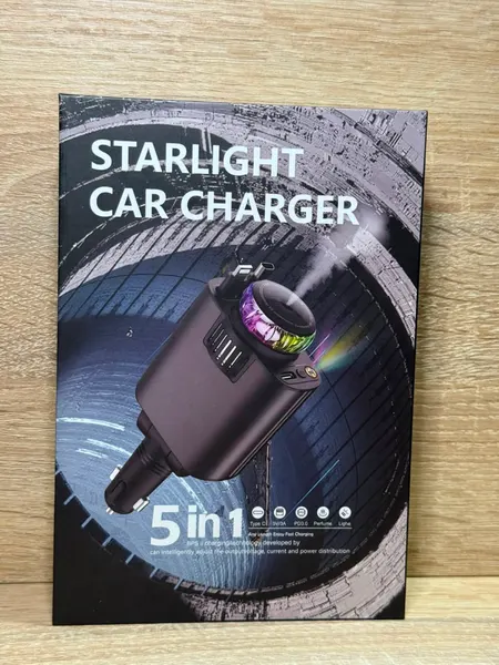 STARLIGHT CAR CHARGER 5 IN 1 - إكسسوارات السيارة بالجملة Errayhany Grossiste المغرب