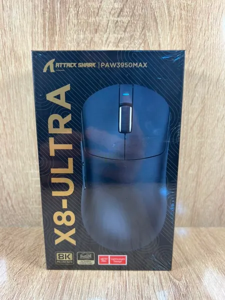 SOURIS ATTACK SHARK X8-ULTRA PAW3950MA 8K BLACK - ماوس وكيبورد بالجملة Errayhany Grossiste المغرب