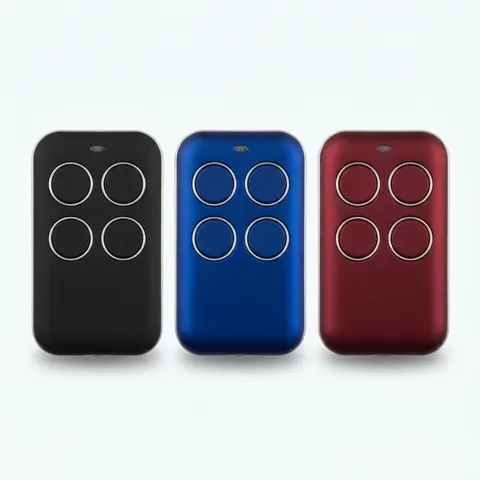 جهاز تحكم عن بعد عالمي AQ11 لأبواب المرآب والبوابات - 4 قنوات - تصميم أزرق مدمج - إكسسوارات السيارة بالجملة Errayhany Grossiste المغرب