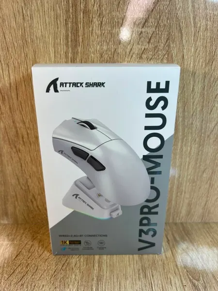 SOURIS ATTAQUE SHARK V3PRO WHITE - ماوس وكيبورد بالجملة Errayhany Grossiste المغرب