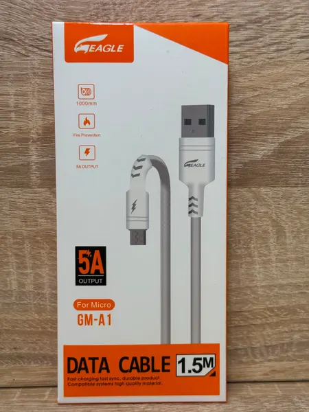 EAGLE DATA CABLE 1.5M V8 - كابلات بالجملة Errayhany Grossiste المغرب