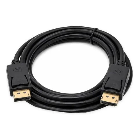 كابل DisplayPort بطول 3 متر 4K Ultra HD 30Hz - موصل ذهبي للشاشات وأجهزة الكمبيوتر والتلفزيونات وأجهزة العرض - محولات وHUB بالجملة Errayhany Grossiste المغرب