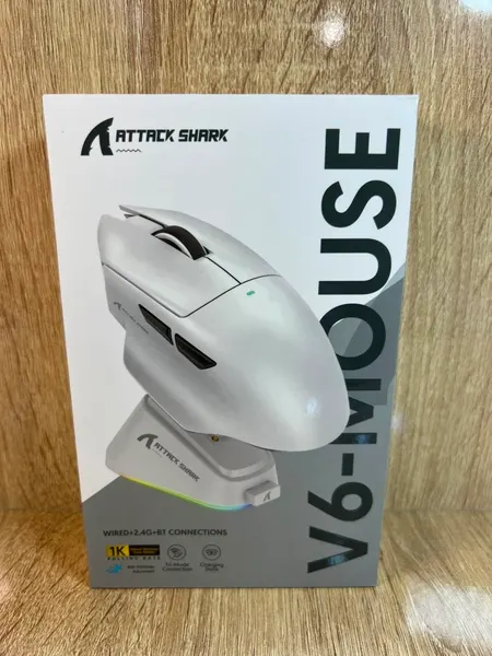 SOURIS ATTAQUE SHARK V6 WHITE - ماوس وكيبورد بالجملة Errayhany Grossiste المغرب