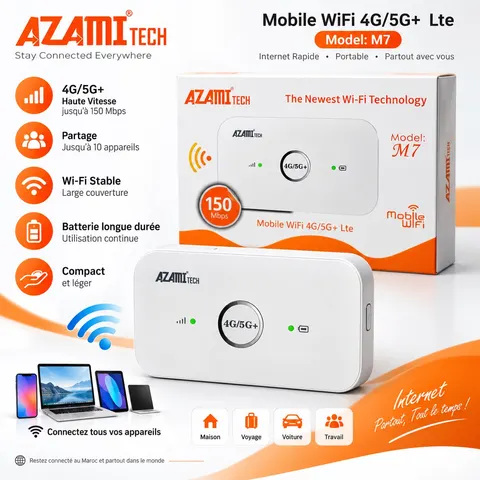 Mobile WiFi 4G Lte AZAMI TECH - شبكات بالجملة Errayhany Grossiste المغرب