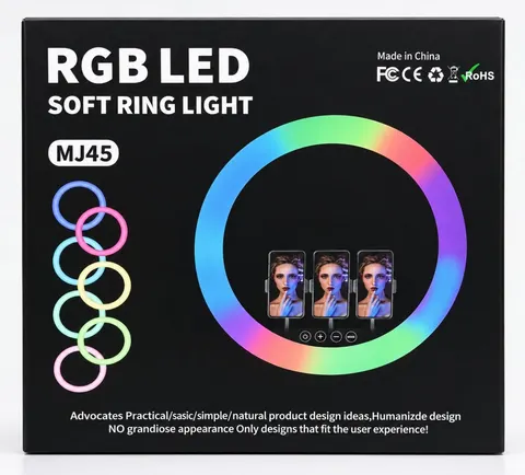 RING LIGHT MJ45 RGB - إضاءة بالجملة Errayhany Grossiste المغرب