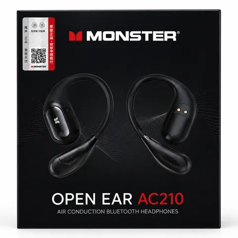 سماعات بلوتوث مونستر Open Ear AC210 - توصيل هوائي، مقاومة للماء IPX5 - سماعات بالجملة Errayhany Grossiste المغرب